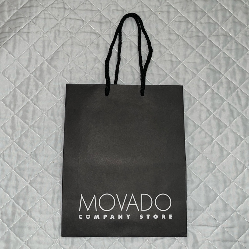 MOVADO Shopping paper bag thick paper Authentic Genuine brand